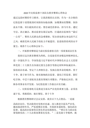 新版全省2023年纪检监察干部队伍教育整顿心得体会 合计6份.docx