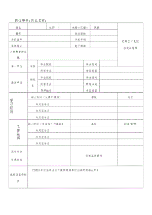 岗位序号：岗位名称：.docx
