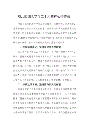 （共三篇）幼儿园园长学习二十大精神心得体会范文.docx