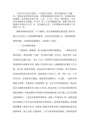 抓党建促乡村振兴工作调研报告.docx