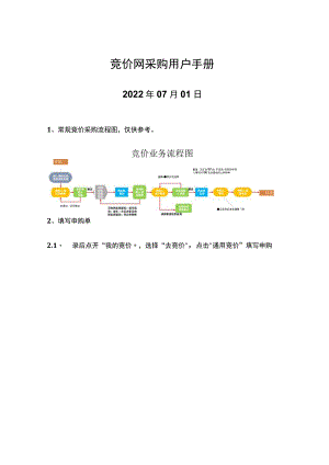 竞价网采购用户手册.docx