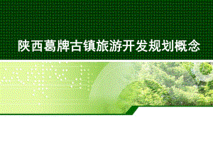 陕西红色旅游葛镇策划方案.ppt