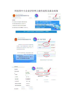 科技型中小企业评价网上操作流程及惠企政策.docx