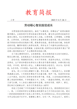 开展劳动技能大赛活动简报.docx