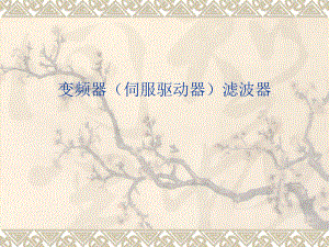 变频器(伺服驱动器)滤波器解读.ppt
