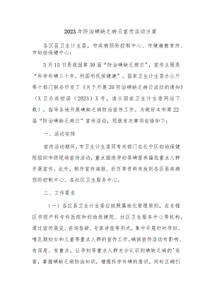 2023年防治碘缺乏病日宣传活动方案二.docx