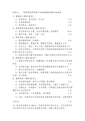 黄冈师范学院第十七届校园辩论赛评分标准.docx