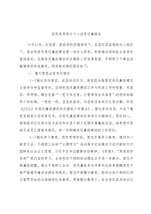 县民政局局长个人述责述廉报告.docx