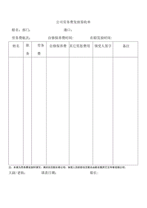 船舶公司劳务费发放签收单.docx