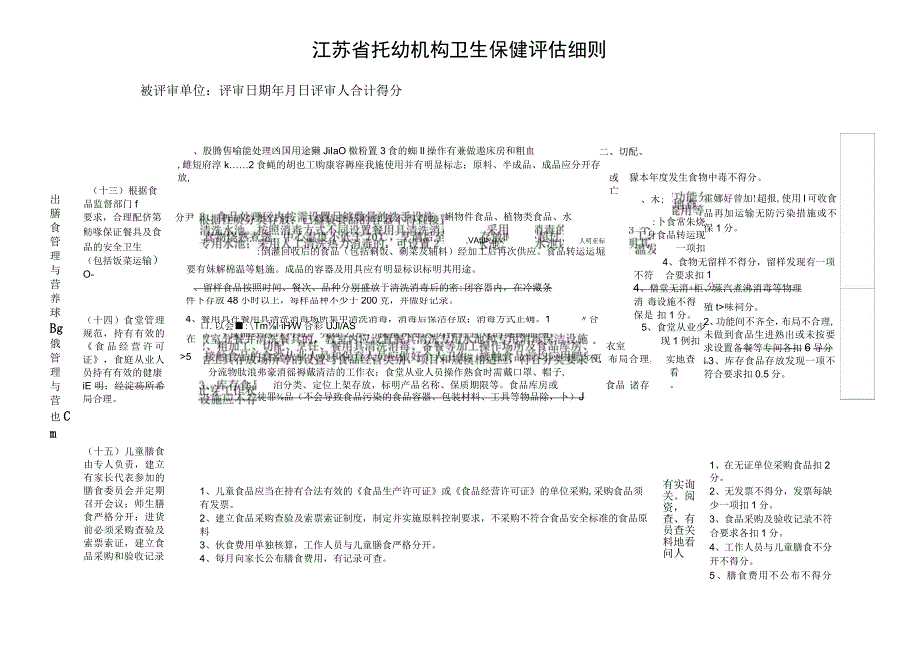 江苏省托幼机构卫生保健评估细则3.docx_第1页