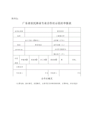 广东省农民林业专业合作社示范社申报表.docx