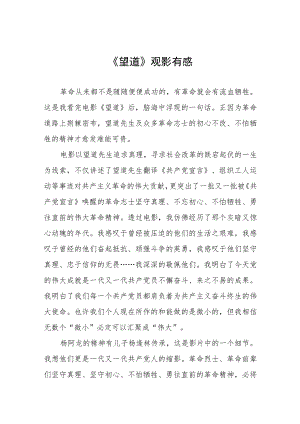电影望道观后感七篇.docx