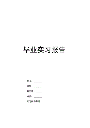 毕业实习报告模板.docx