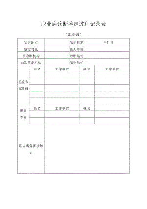职业病诊断鉴定过程记录表（汇总表）.docx
