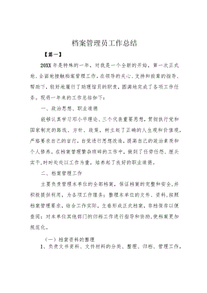 档案管理员工作总结.docx
