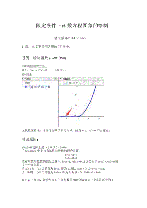限定条件下函数方程图象的绘制.docx