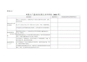 绿色工厂基本要求第三方评价表（2023年）.docx