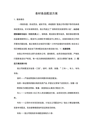 食材食品配送方案.docx