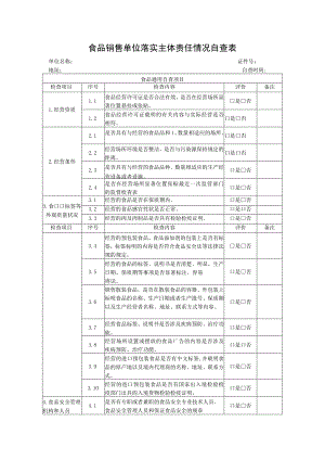 食品销售单位落实主体责任情况自查表.docx