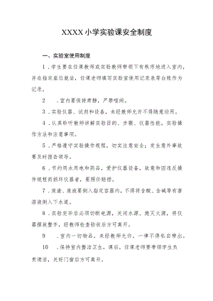 小学实验课安全制度.docx