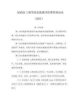 工程学院实践教学经费管理办法（试行）.docx