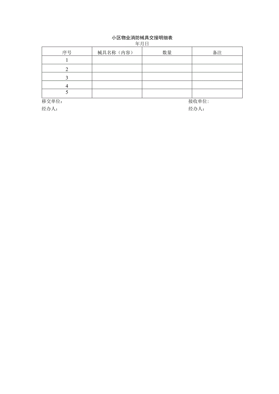 小区物业消防械具交接明细表.docx_第1页
