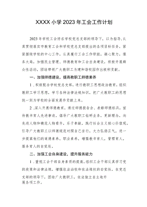 小学2023年工会工作计划.docx