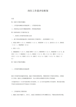岗位工作量评估框架.docx