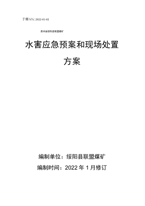 水害应急预案与现场处置方案.docx