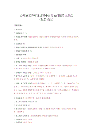 办理施工许可证过程中易出现的问题及需注意的要点.docx