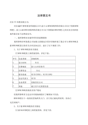 2023年整理-民事诉讼案件分析法律意见书.docx