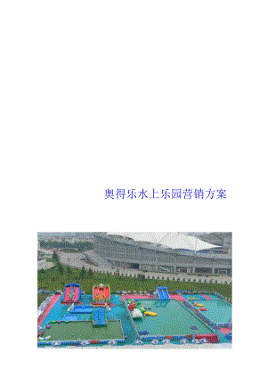 水上乐园营销方案模板.docx