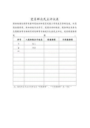 党员群众民主评议表.docx