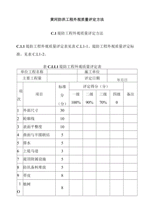 黄河防洪工程外观质量评定方法.docx