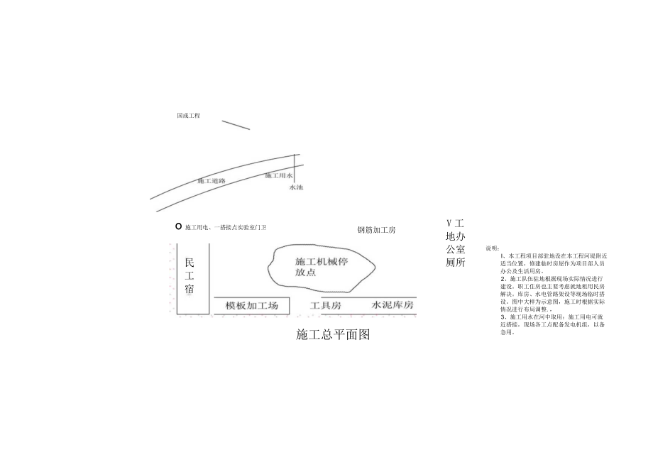 城乡防洪防护工程施工总平面图布置说明.docx_第3页