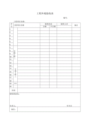 工程外观验收表.docx