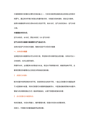 冷凝器的种类和工作原理.docx