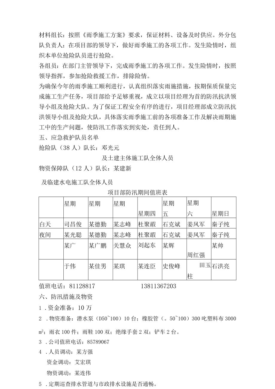 施工现场防汛事故应急救援预案模板.docx_第3页