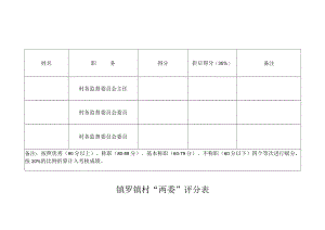 镇罗镇村“两委”评分表.docx