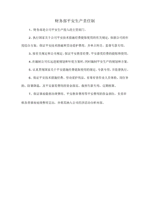 财务部安全生产责任制.docx