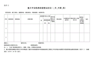 重大安全隐患排查整治情况（年月第周）.docx