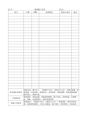 装修现场监管记录表.docx