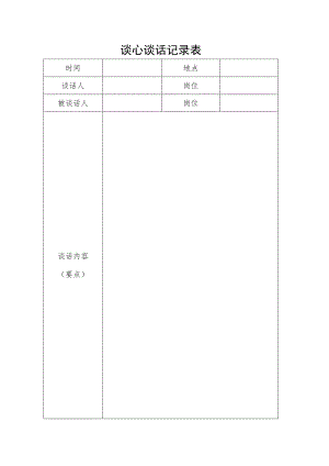 谈心谈话记录表.docx