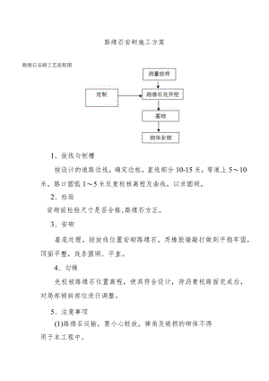 路缘石安砌施工方案.docx