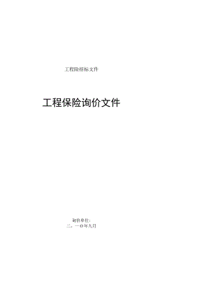 工程险招标文件.docx