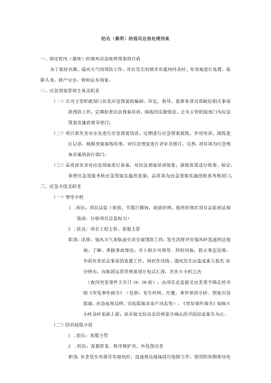 防汛（暴雨）防强风应急处理预案.docx
