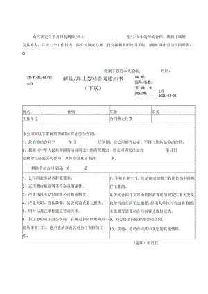 解除、终止劳动合同通知书.docx