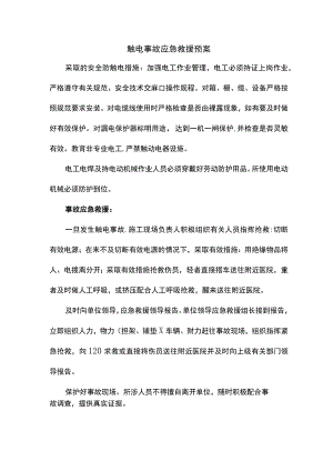 触电事故应急救援预案.docx