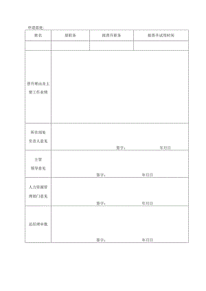 职务晋升试用申请.docx
