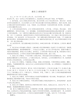 新员工入职承诺书模板.docx